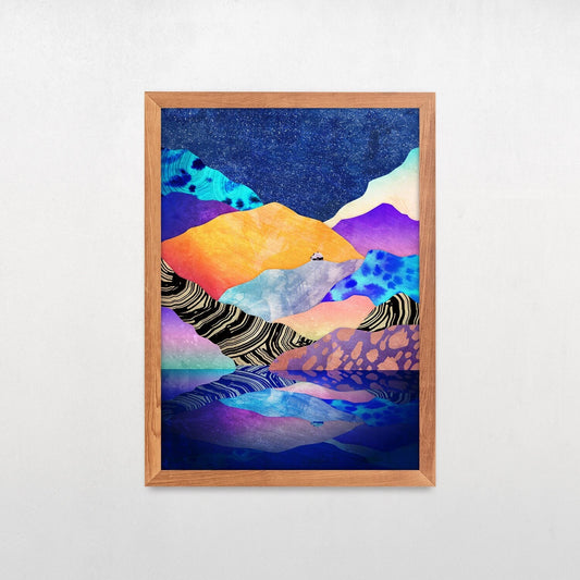 Winter by the Lake Fine Art Print | Mountain Landscape