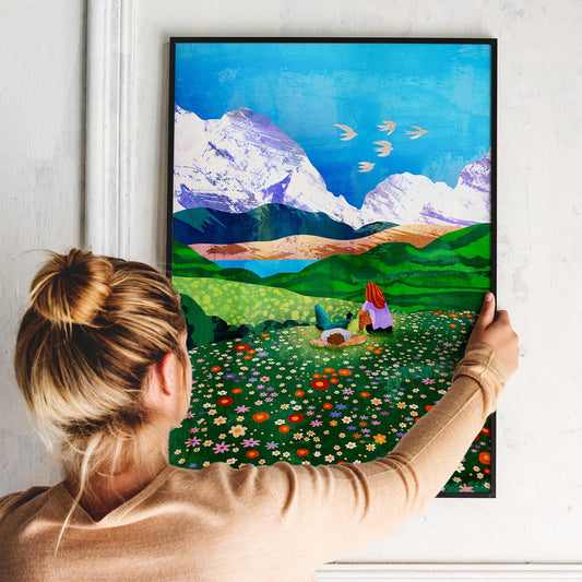 Mountain View Art Print | Landscape Wall Art