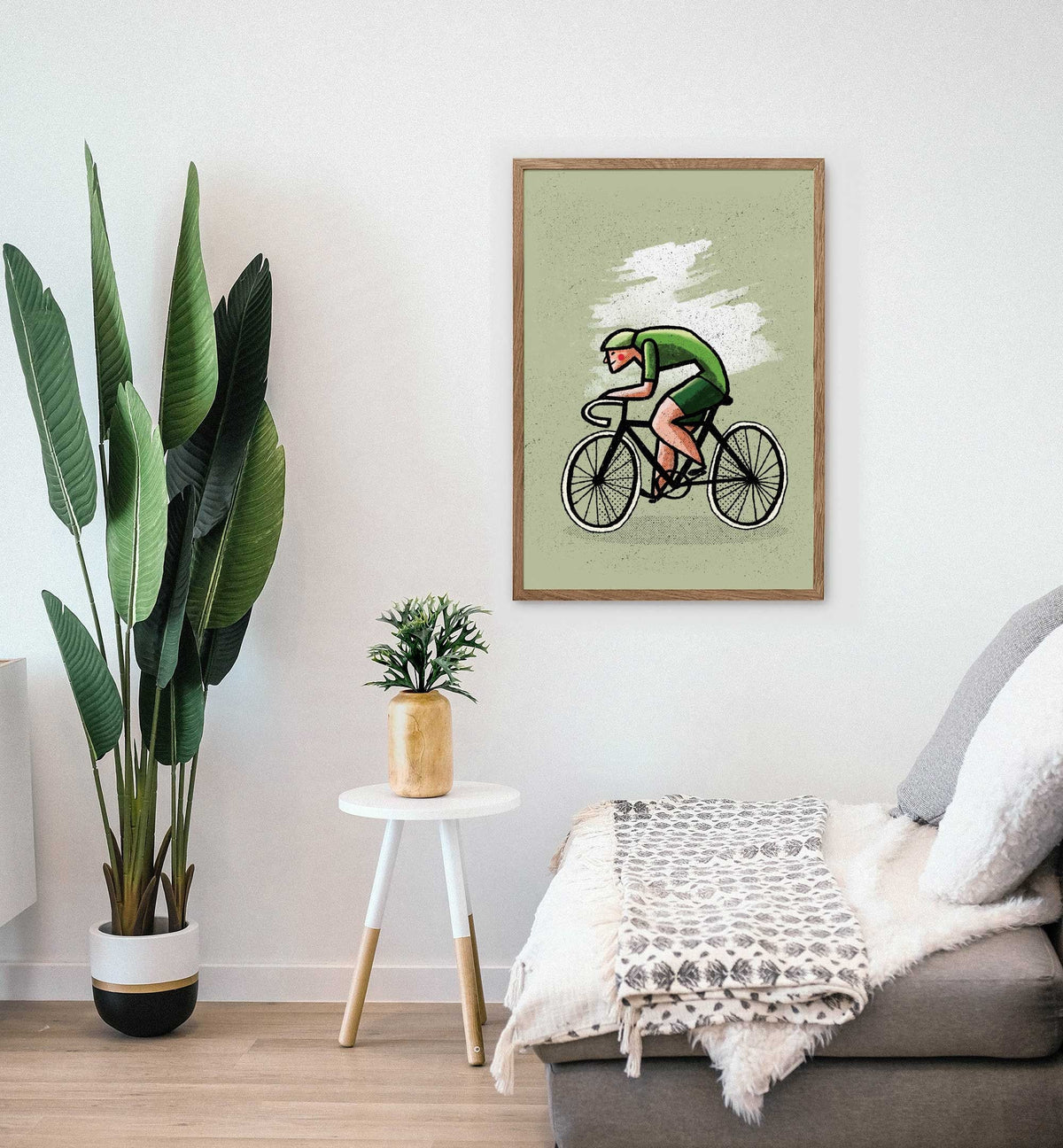 Cycling Art Print | Inspirational Bike Rider Wall Art