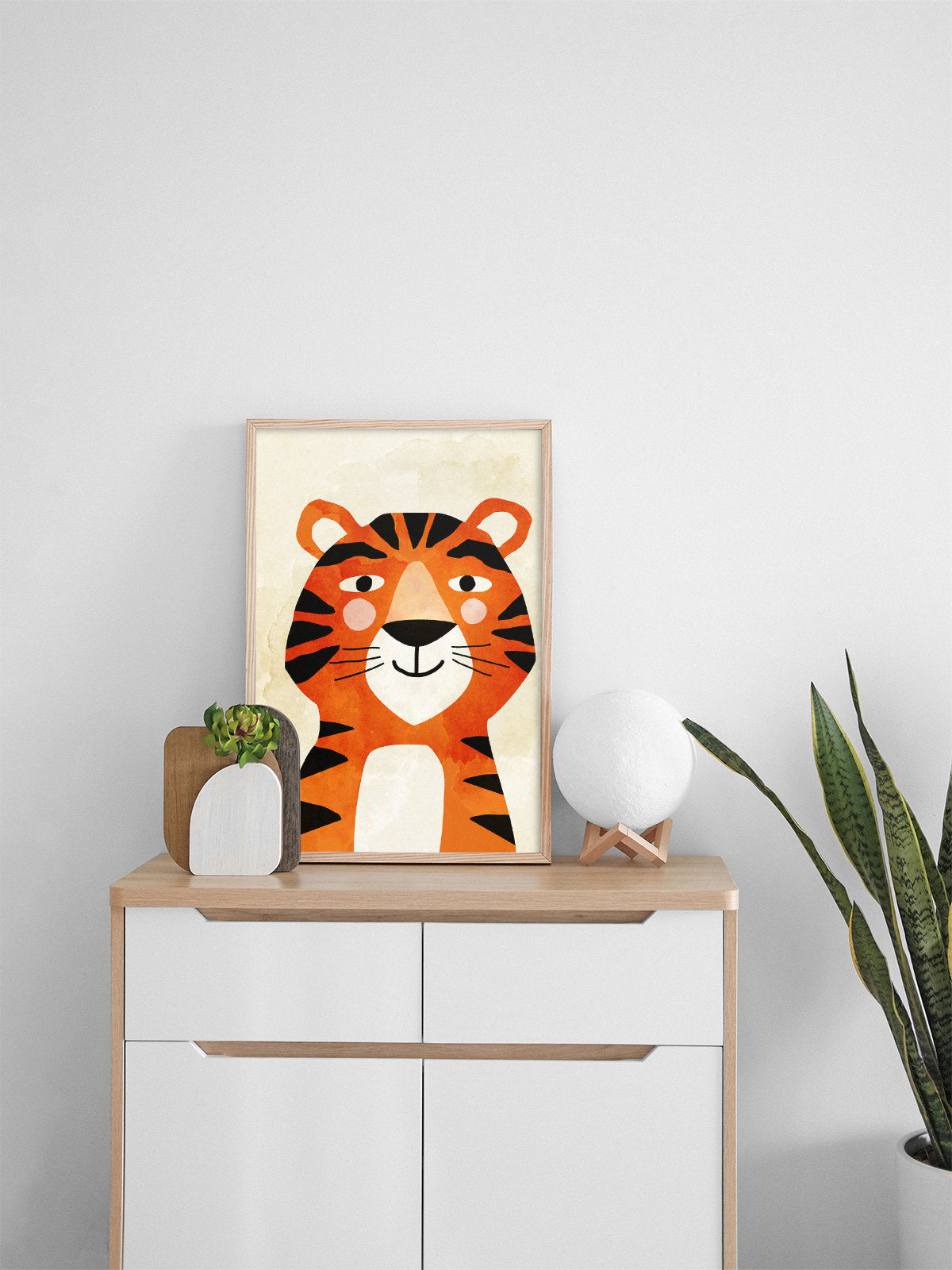 Tiger Art Print | Illustrated Wildlife Wall Art