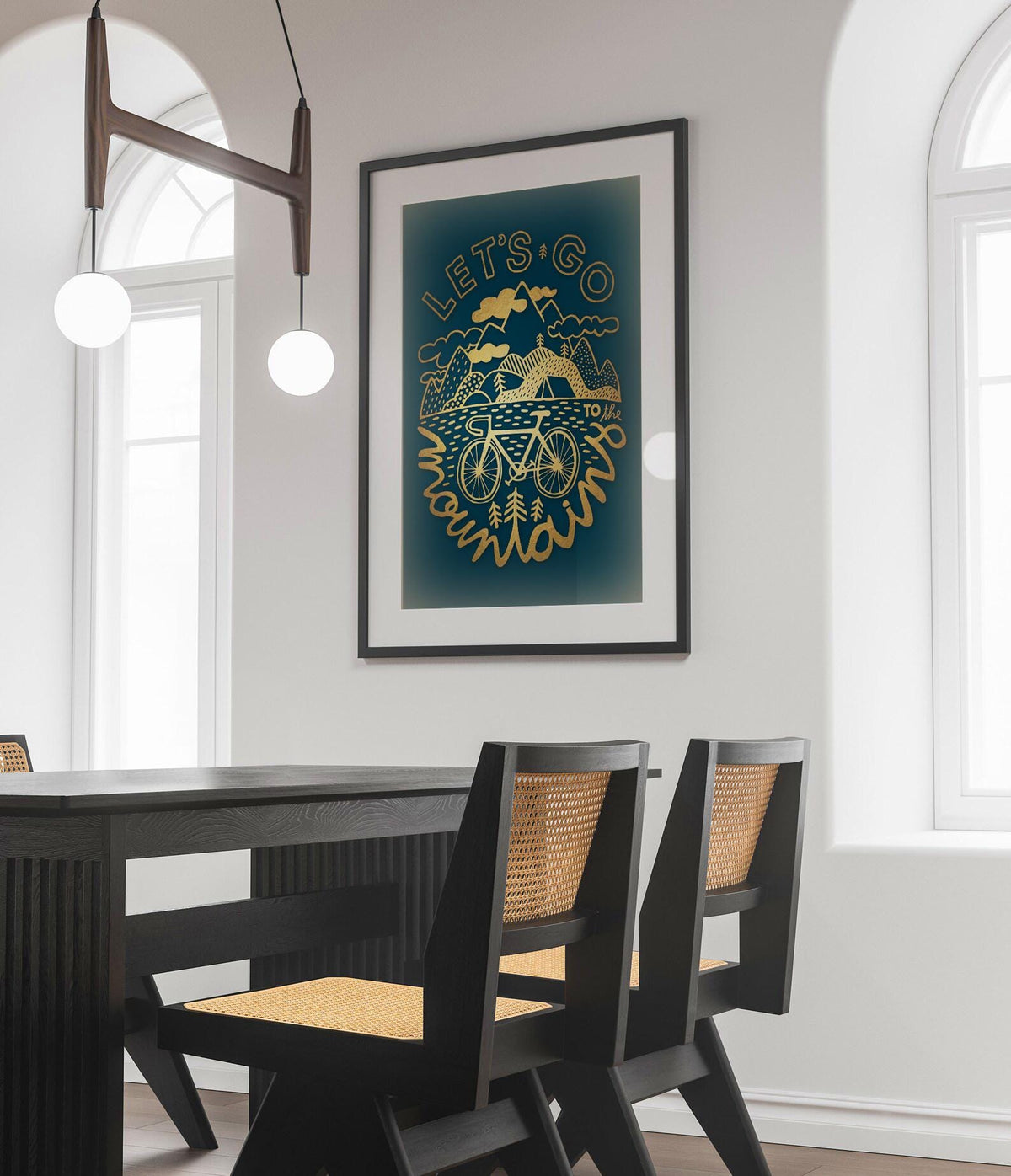 Bicycle Art Print | Inspirational Cycling Illustration Poster