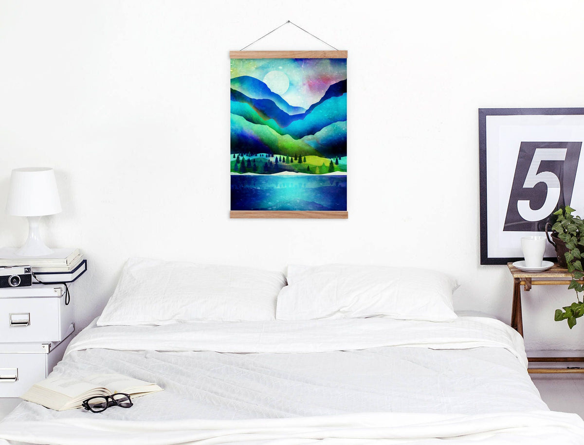 Mountain Landscape Art Print | Relaxing Nature Wall Art
