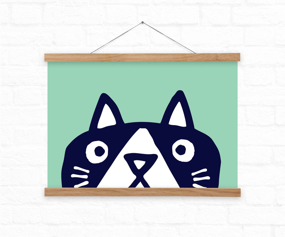 Cat Art Print | Funny Cat Illustration for Cat Lovers