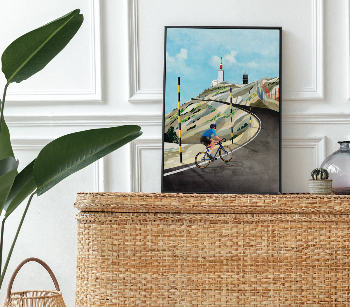 Mount Ventoux Cycling Art Print | Epic Climb Bicycle Wall Art