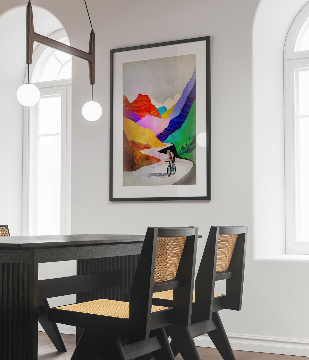 Summer Breeze high in the mountains | Cycling Art Print.
