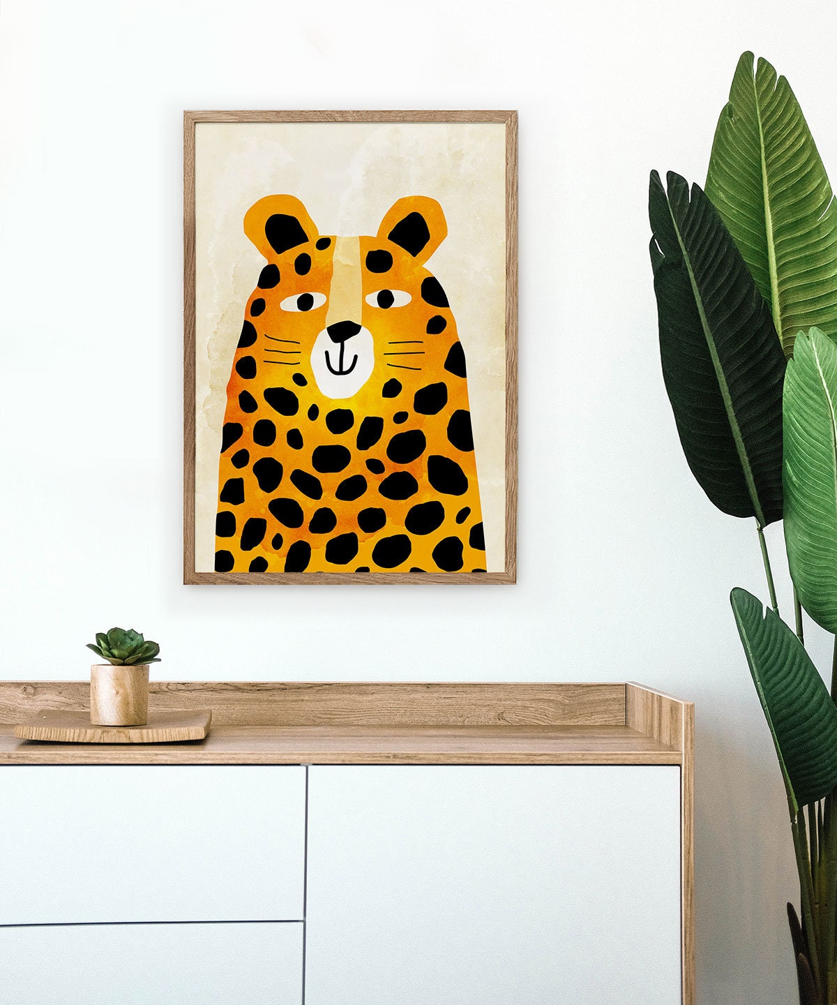 Cheetah Art Print | Nursery & Playroom Wall Decor.