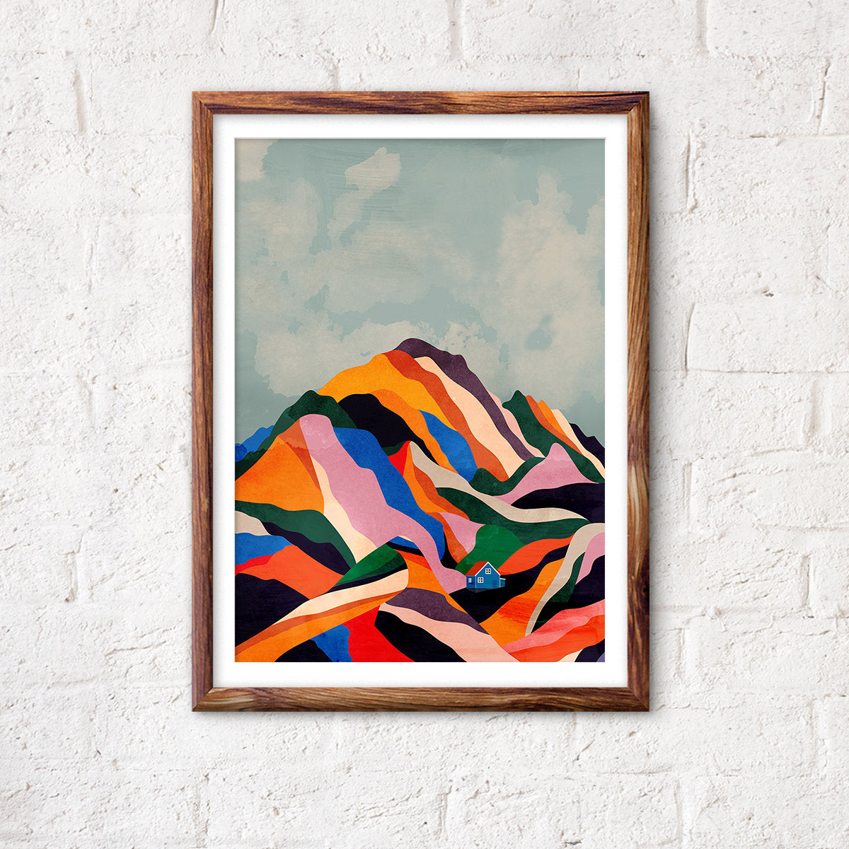 Sugar Mountain Art Print | Colorful Landscape Wall Art