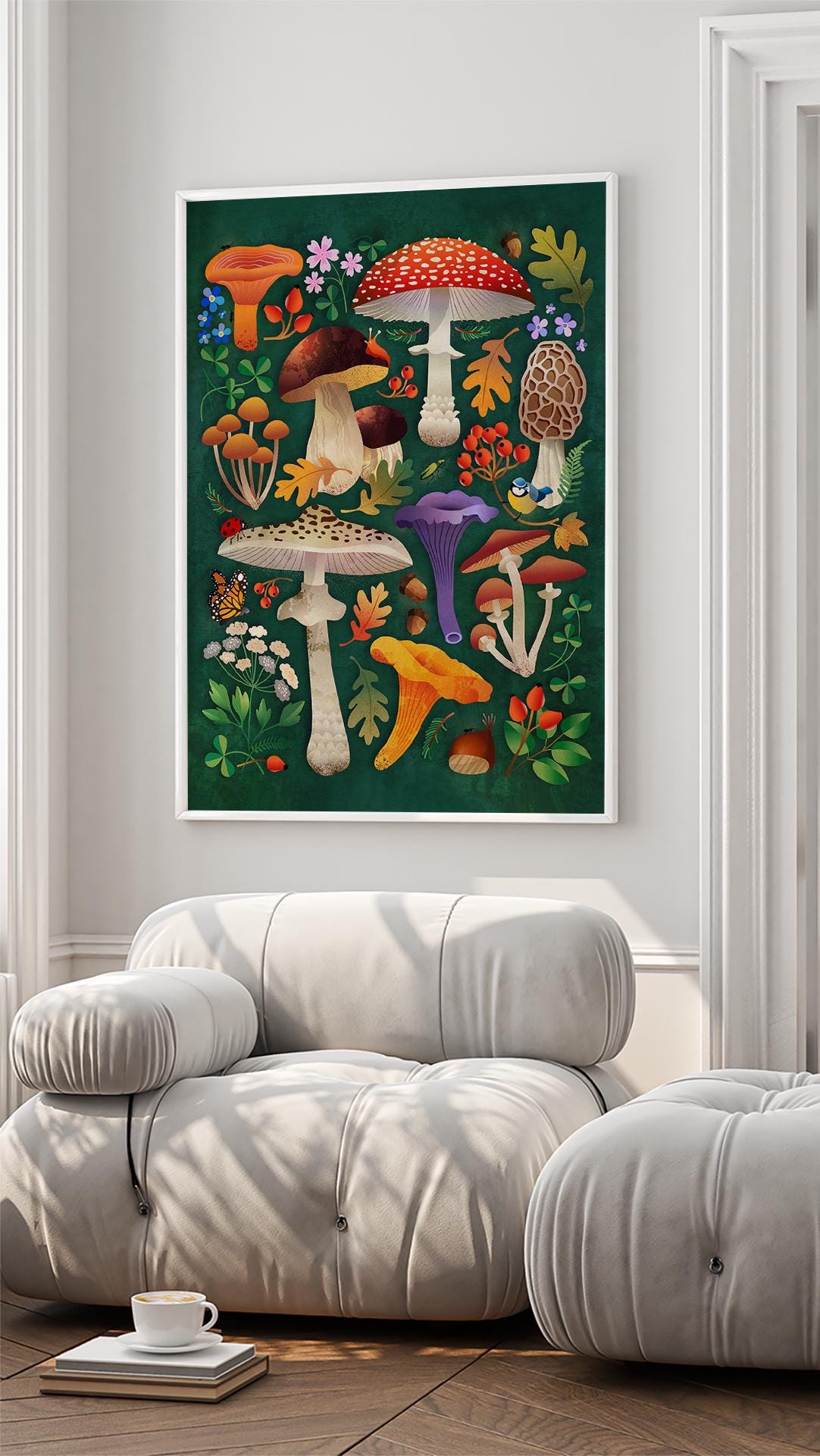 Mushroom Fine Art Print | Botanical Illustration Wall Art