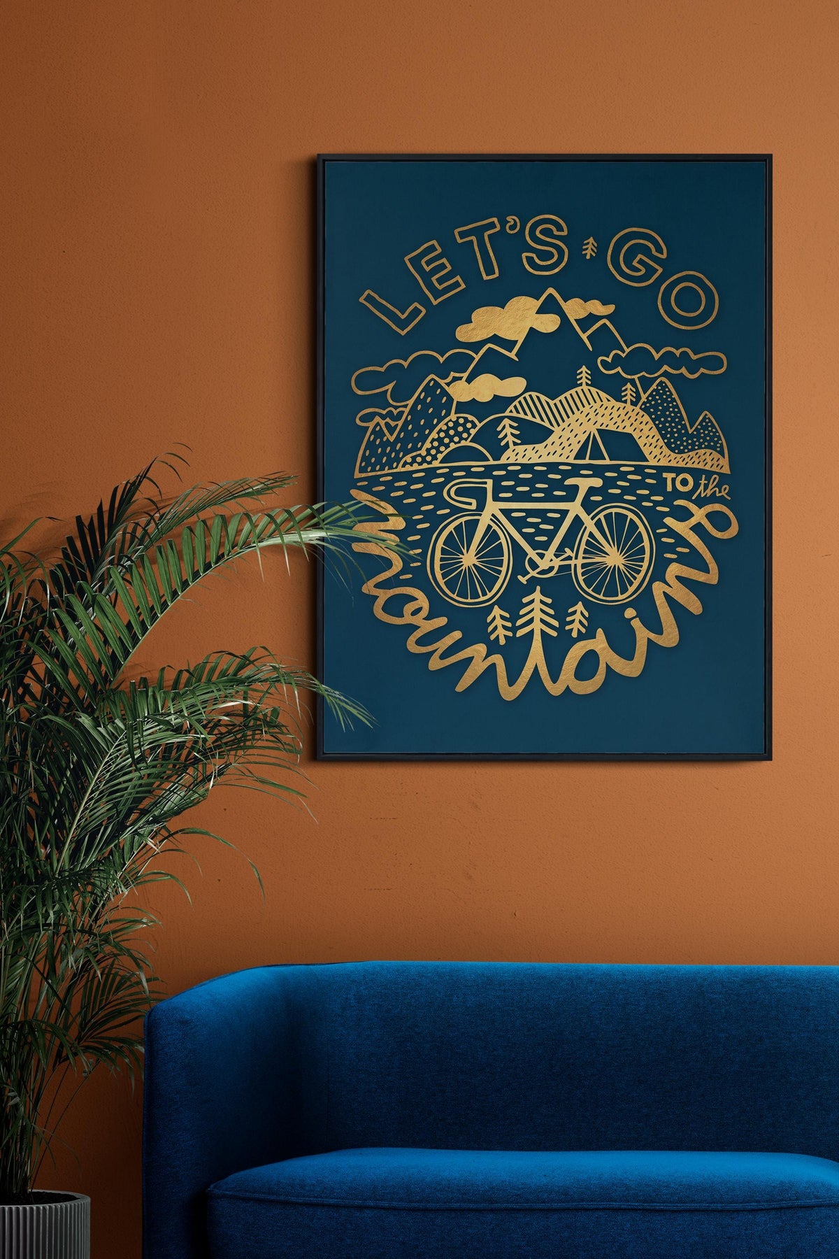 Bicycle Art Print | Inspirational Cycling Illustration Poster