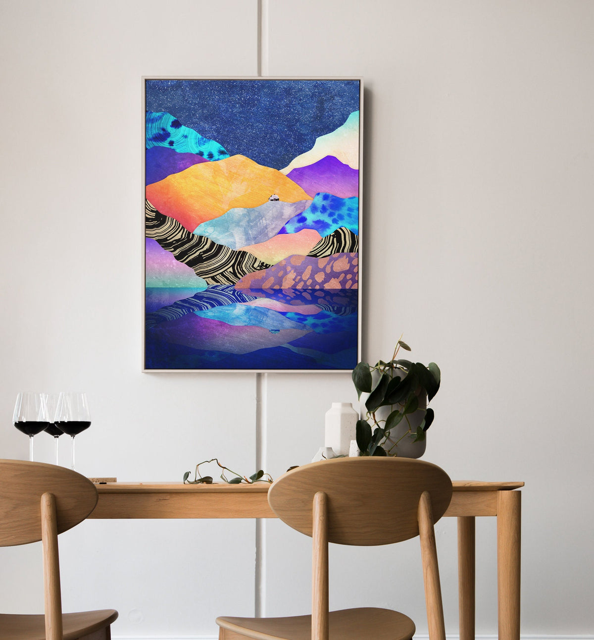 Winter by the Lake Fine Art Print | Mountain Landscape