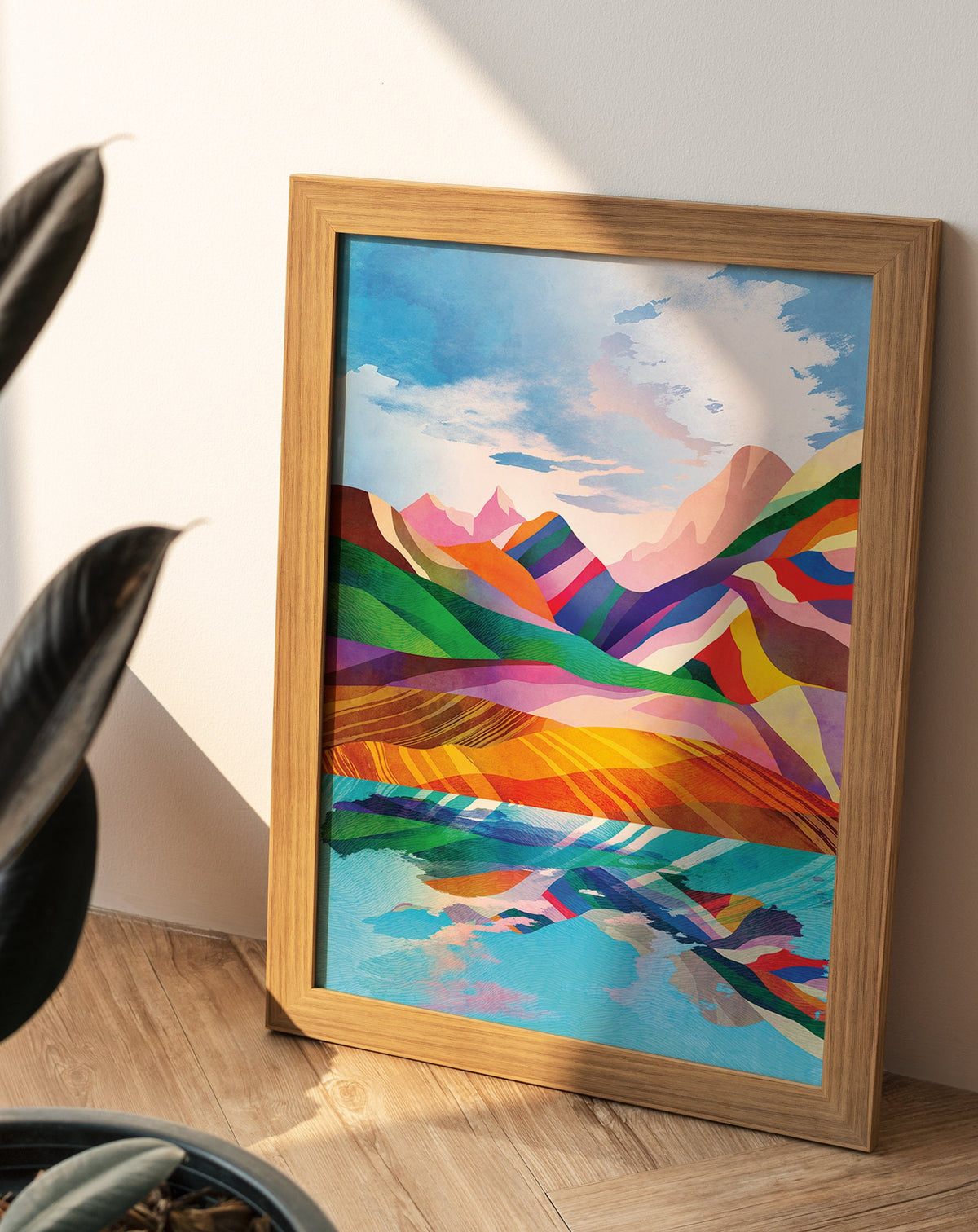 Sunny Day in the Mountains Art Print | Landscape Wall Art