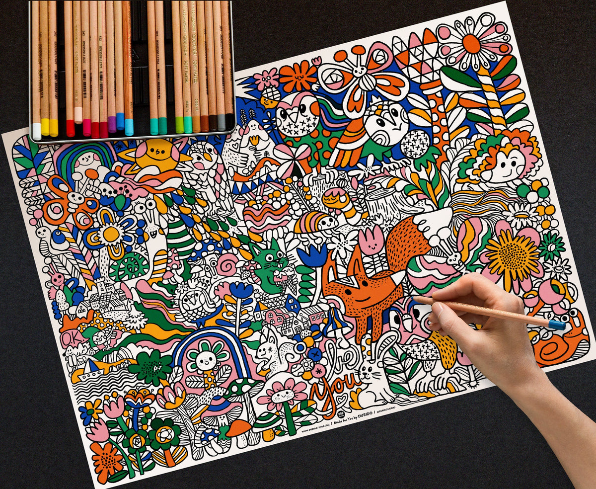 Big Coloring Page for Kids | Giant A2 Colouring Poster