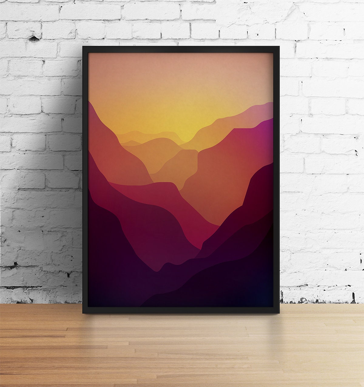 Sunset Valley | Mountain Landscape Art Print