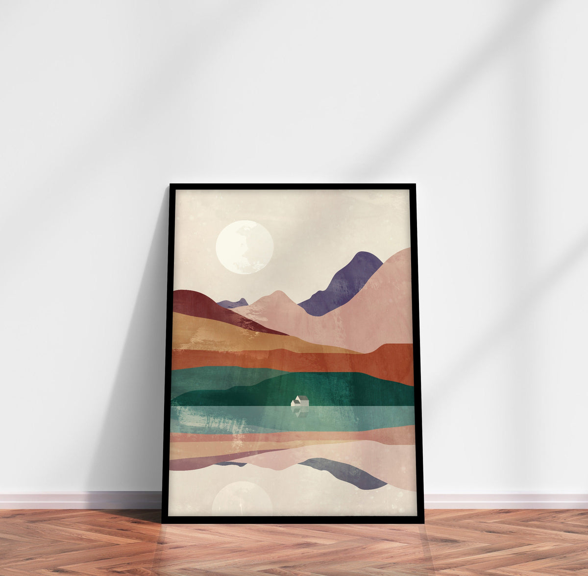 Summer Mountain Landscape Art Print | Nature Wall Art Decor