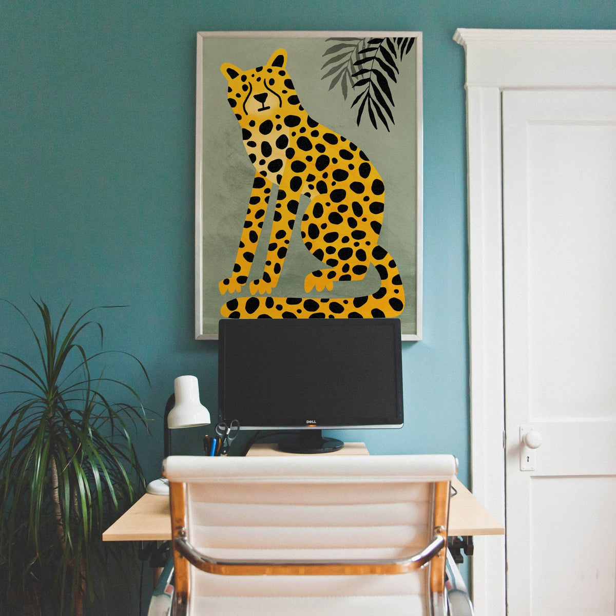 Cheetah Art Print | Wild Cat Illustration