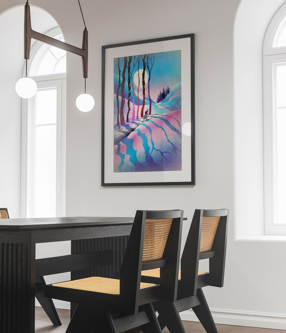 Winter Ride | Cycling Art Print