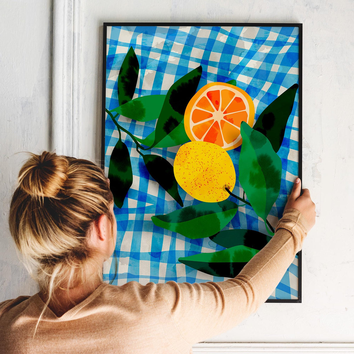 Summer Lemons Fine Art Print | Colorful Fruit Wall Art