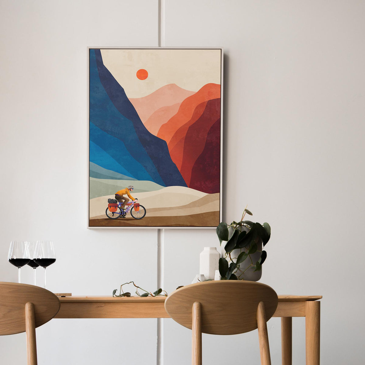 Bikepacking Art Print | Ready for Adventure Cyclist Wall Art