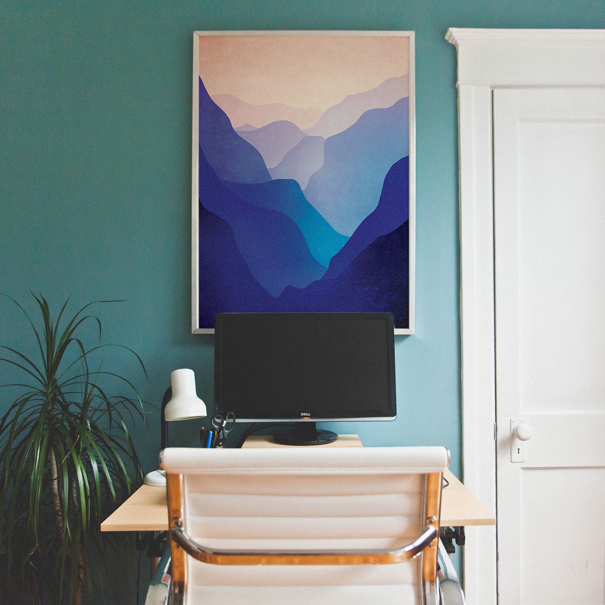 Mountain Valley Art Print | Landscape Wall Art for Home and Office