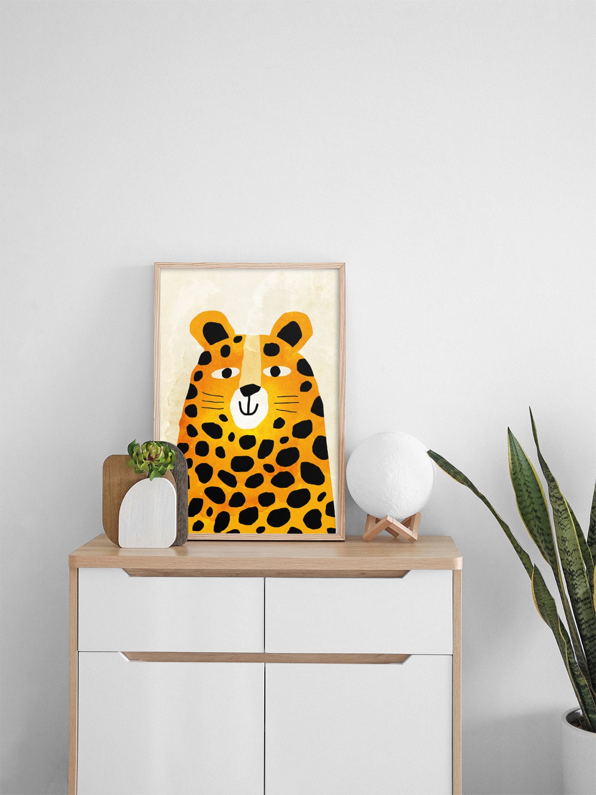 Cheetah Art Print | Nursery & Playroom Wall Decor.