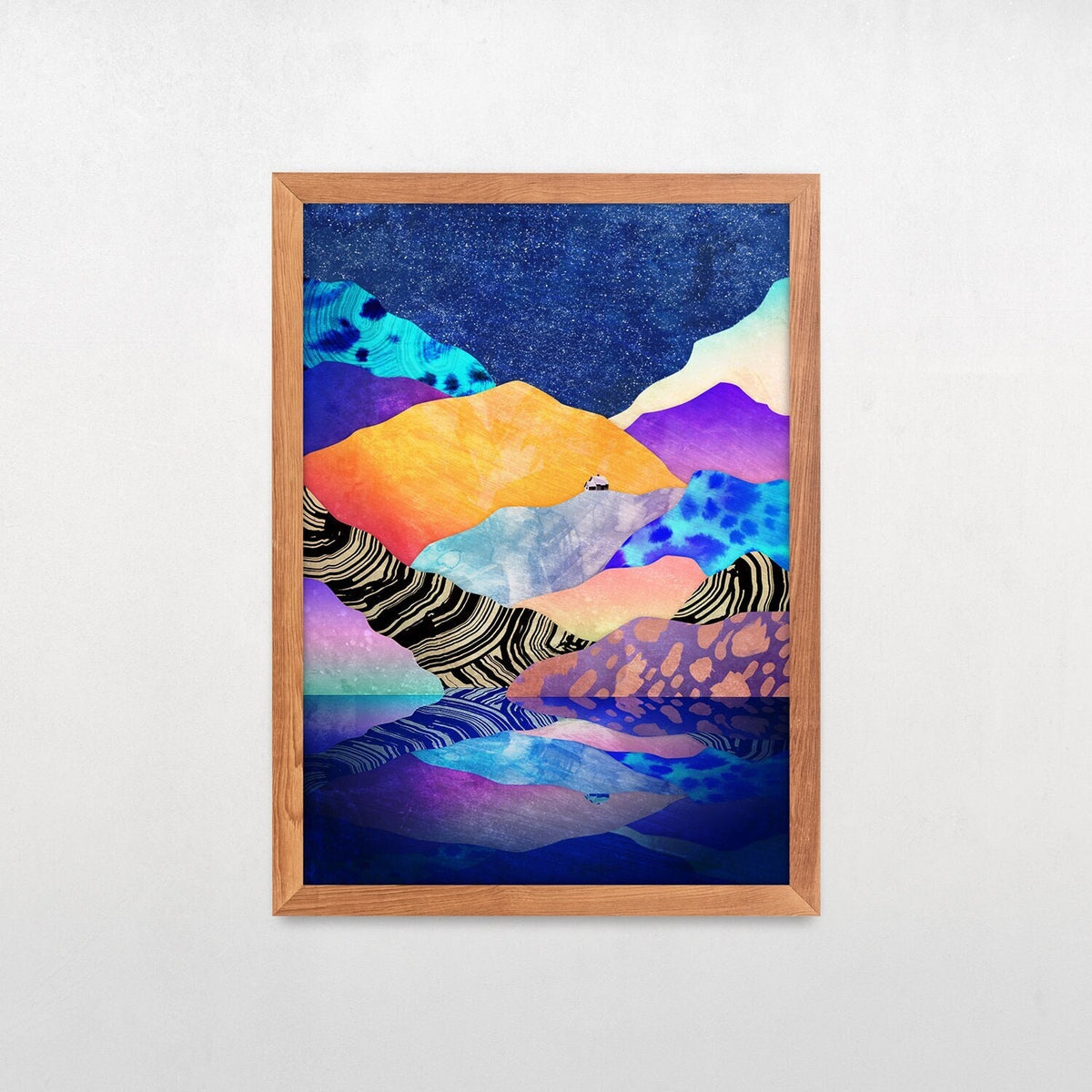 Winter by the Lake Fine Art Print | Mountain Landscape