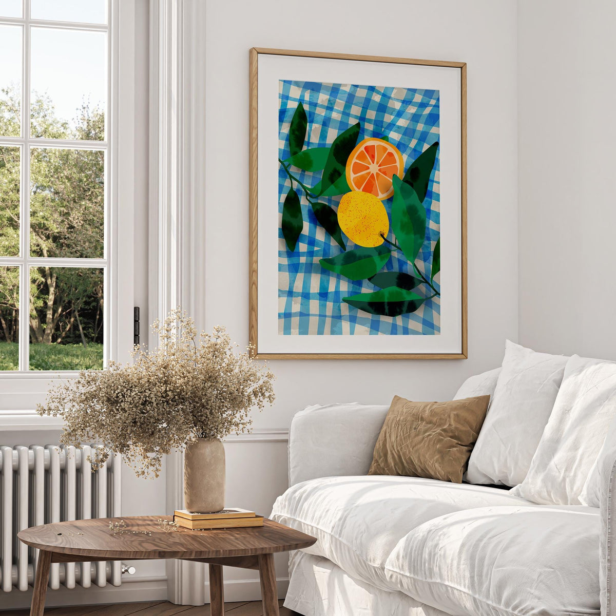 Summer Lemons Fine Art Print | Colorful Fruit Wall Art