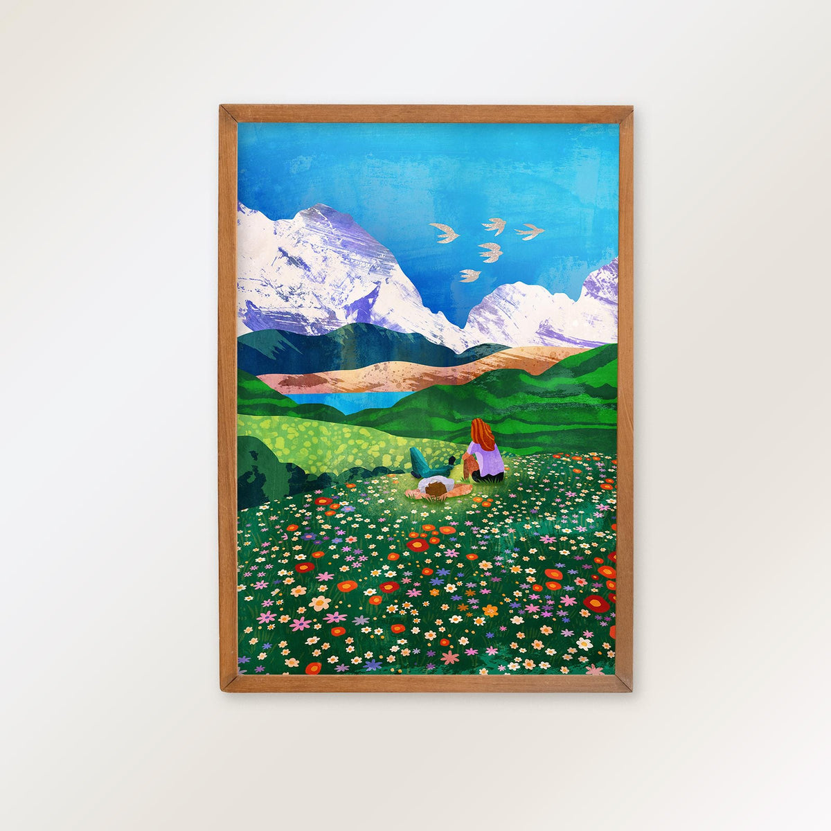 Mountain View Art Print | Landscape Wall Art