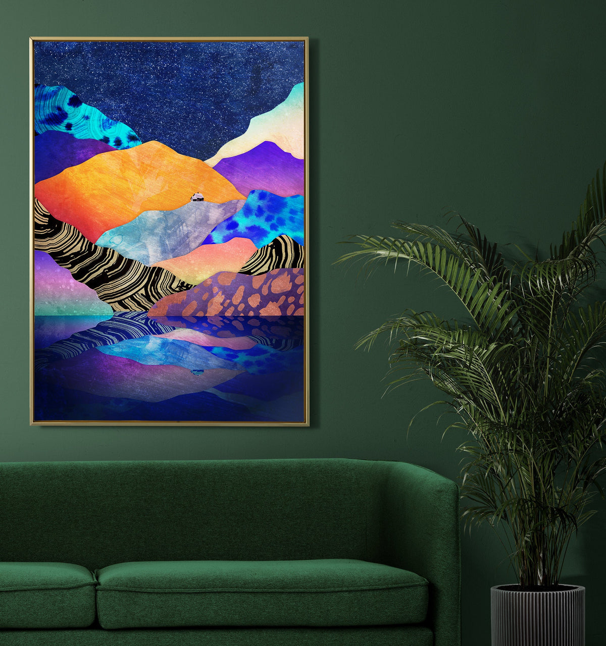 Winter by the Lake Fine Art Print | Mountain Landscape
