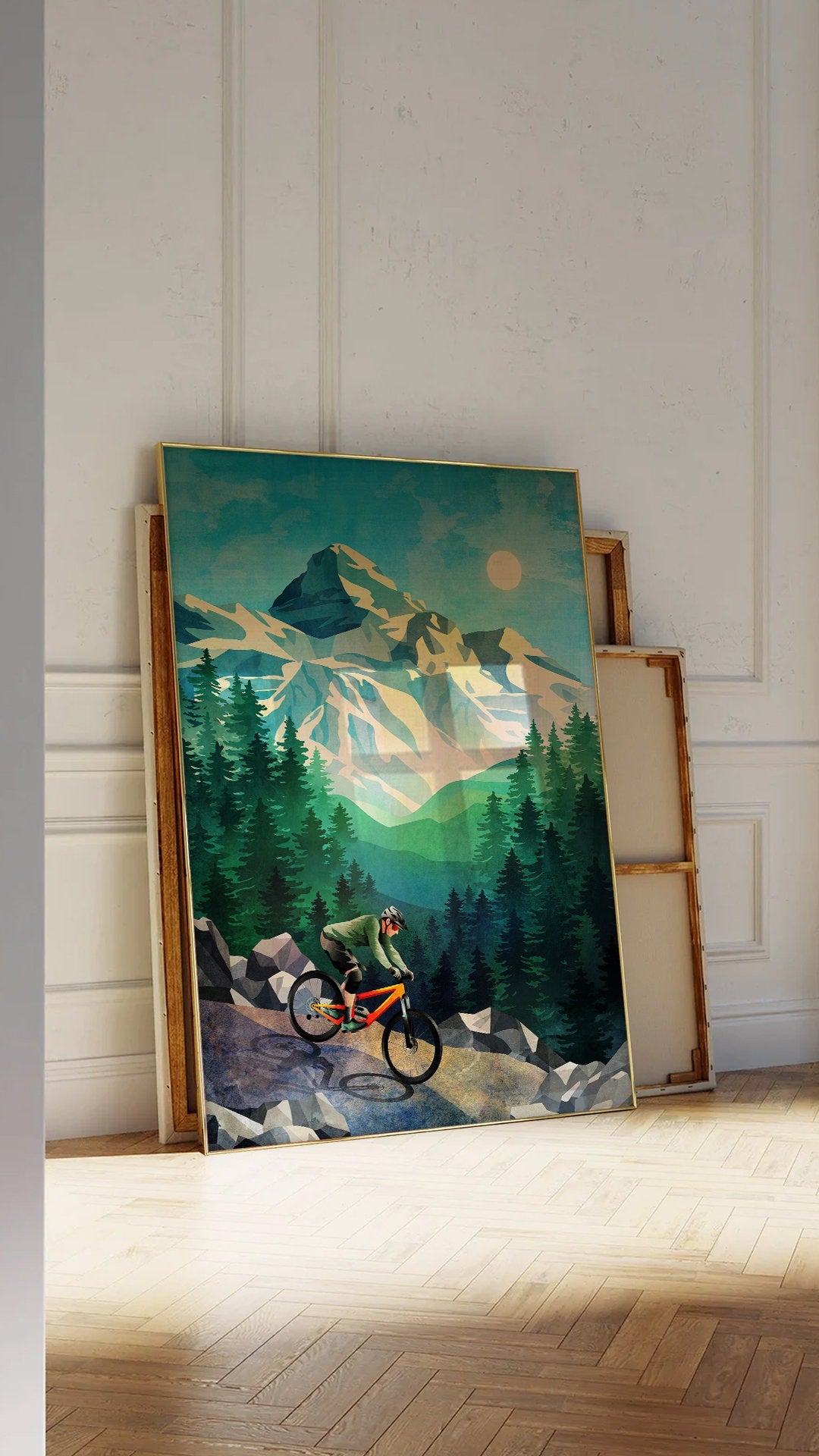Mountain Bike Art Print | MTB Cycling Wall Art