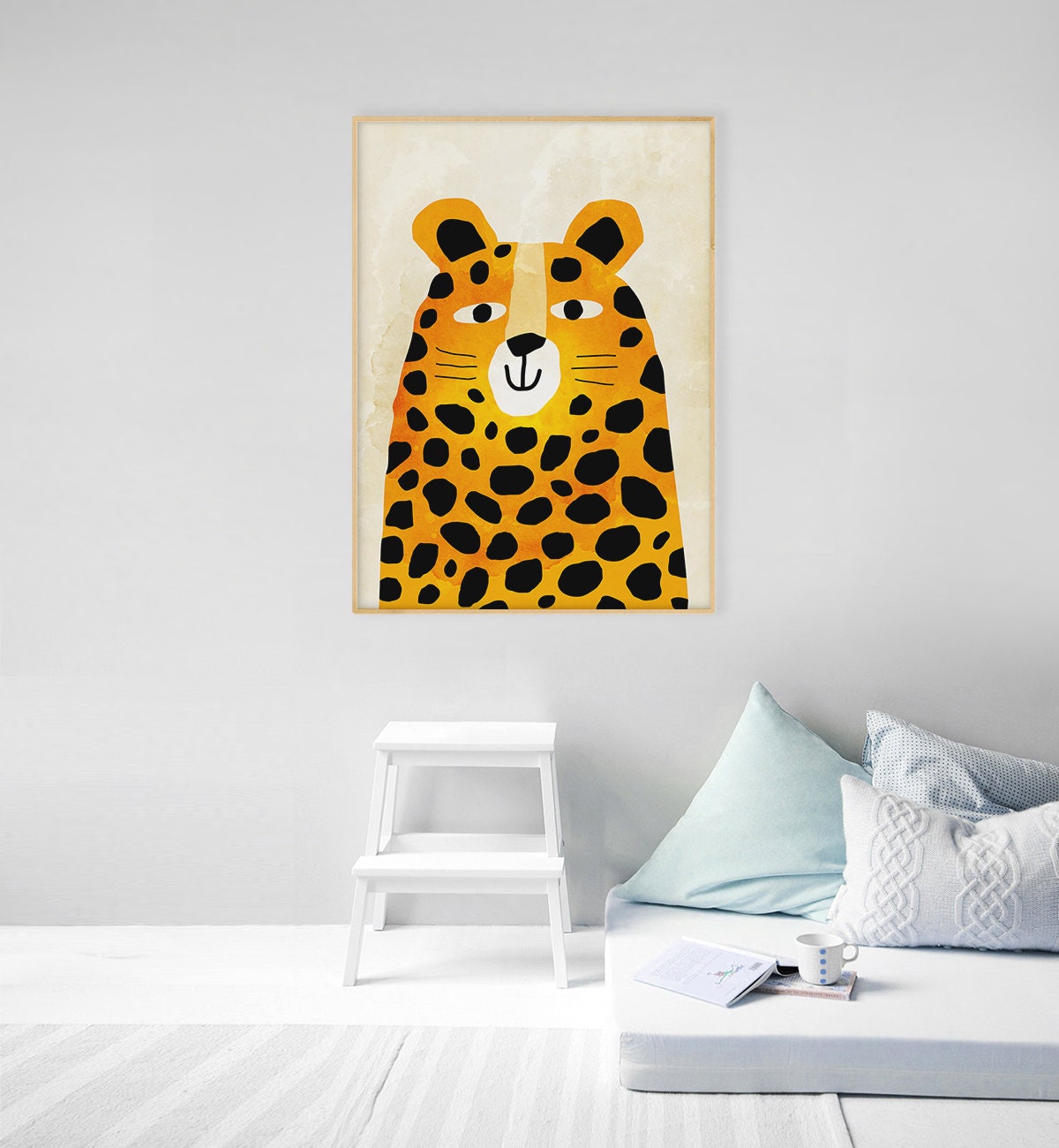 Cheetah Art Print | Nursery & Playroom Wall Decor.