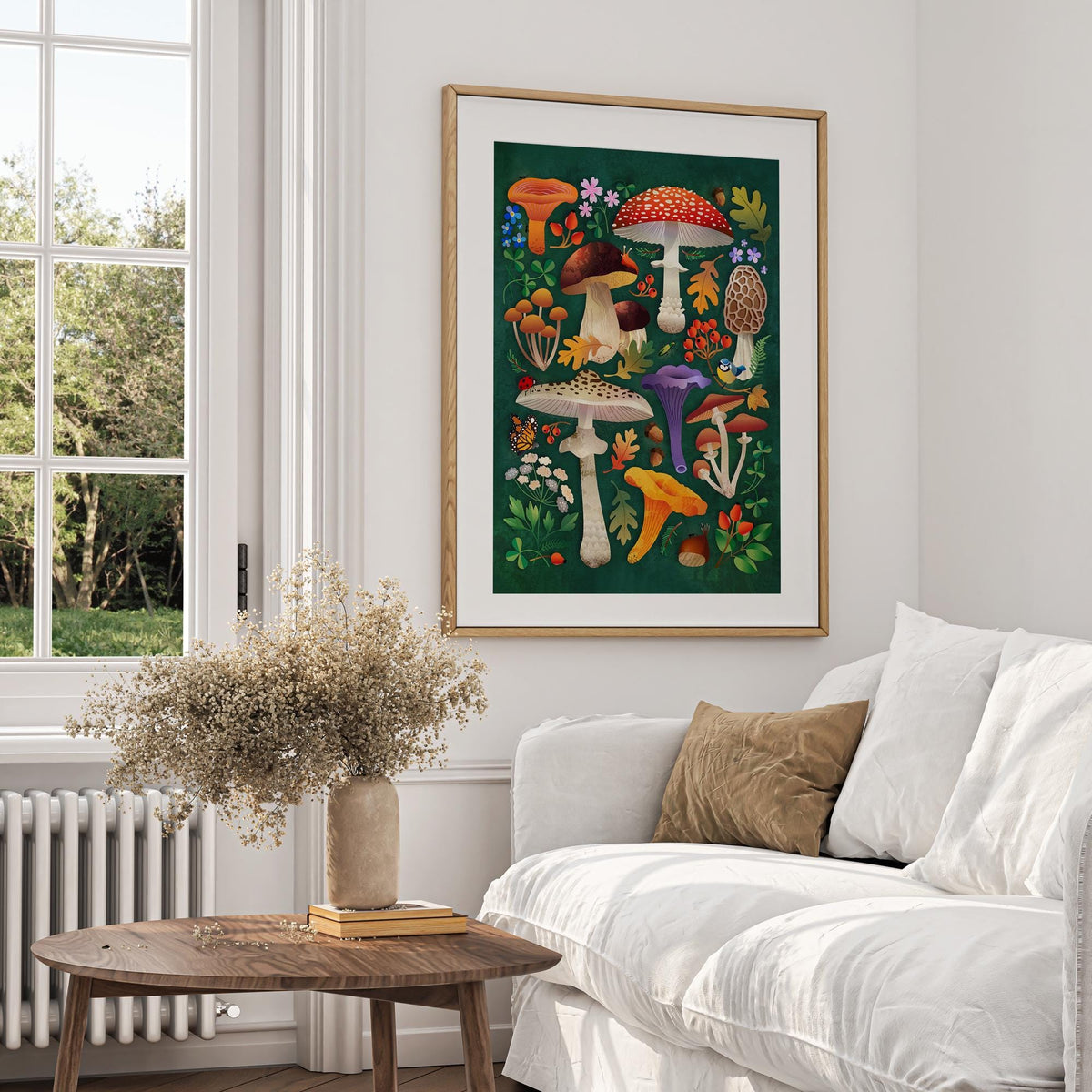 Mushroom Fine Art Print | Botanical Illustration Wall Art