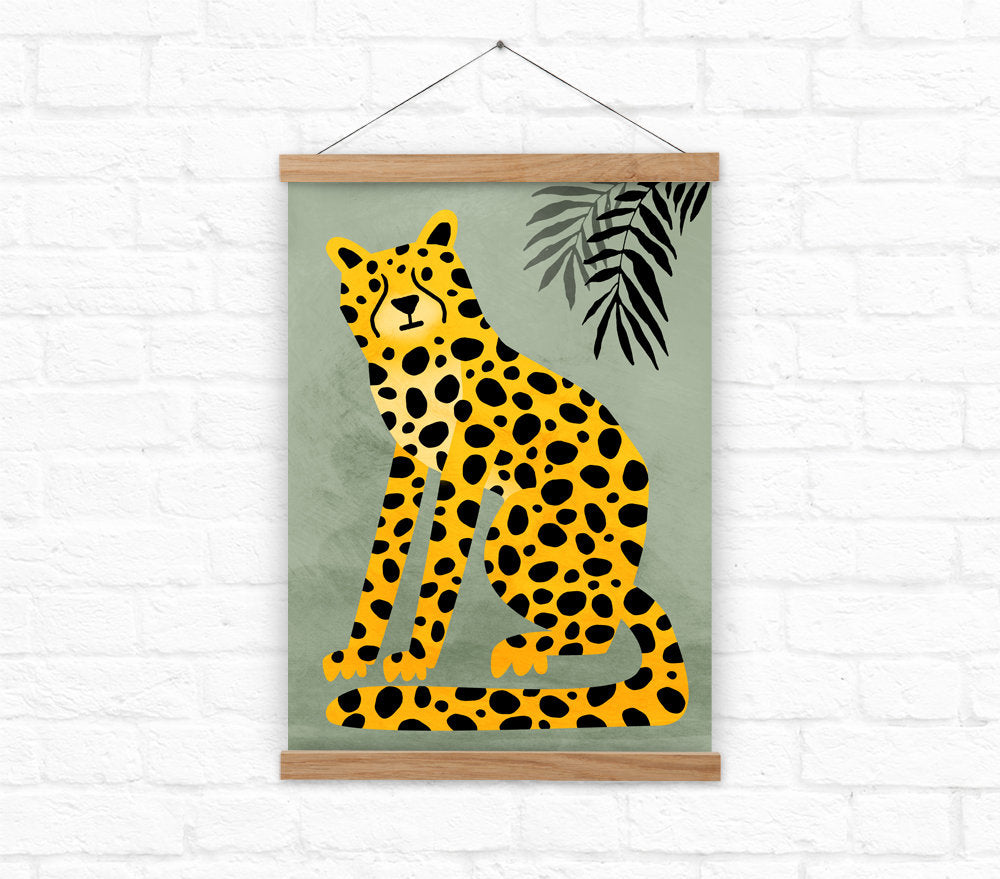 Cheetah Art Print | Wild Cat Illustration