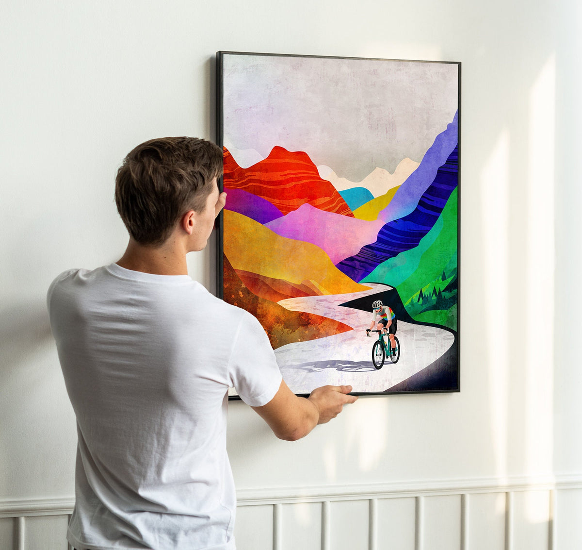Summer Breeze high in the mountains | Cycling Art Print.