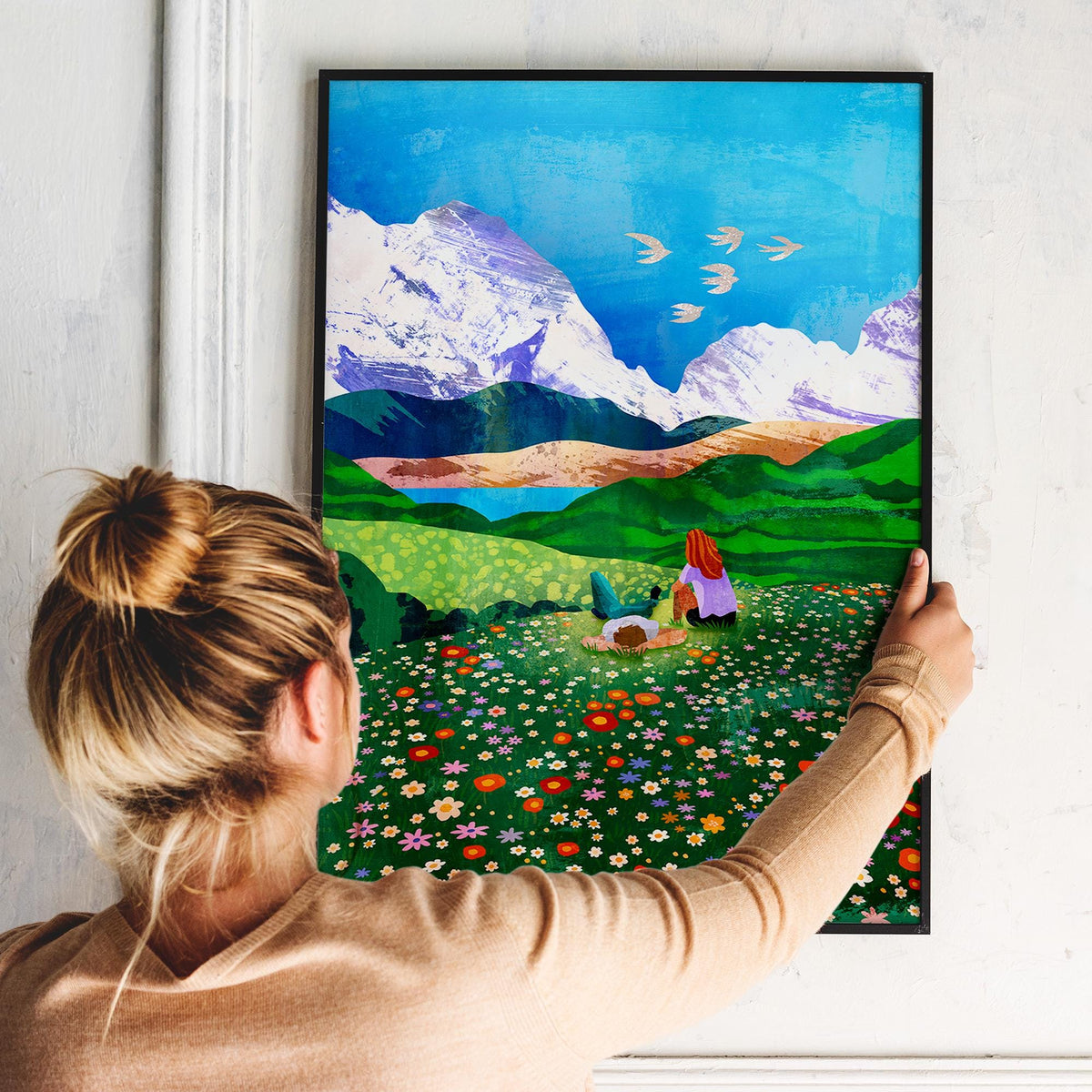 Mountain View Art Print | Landscape Wall Art