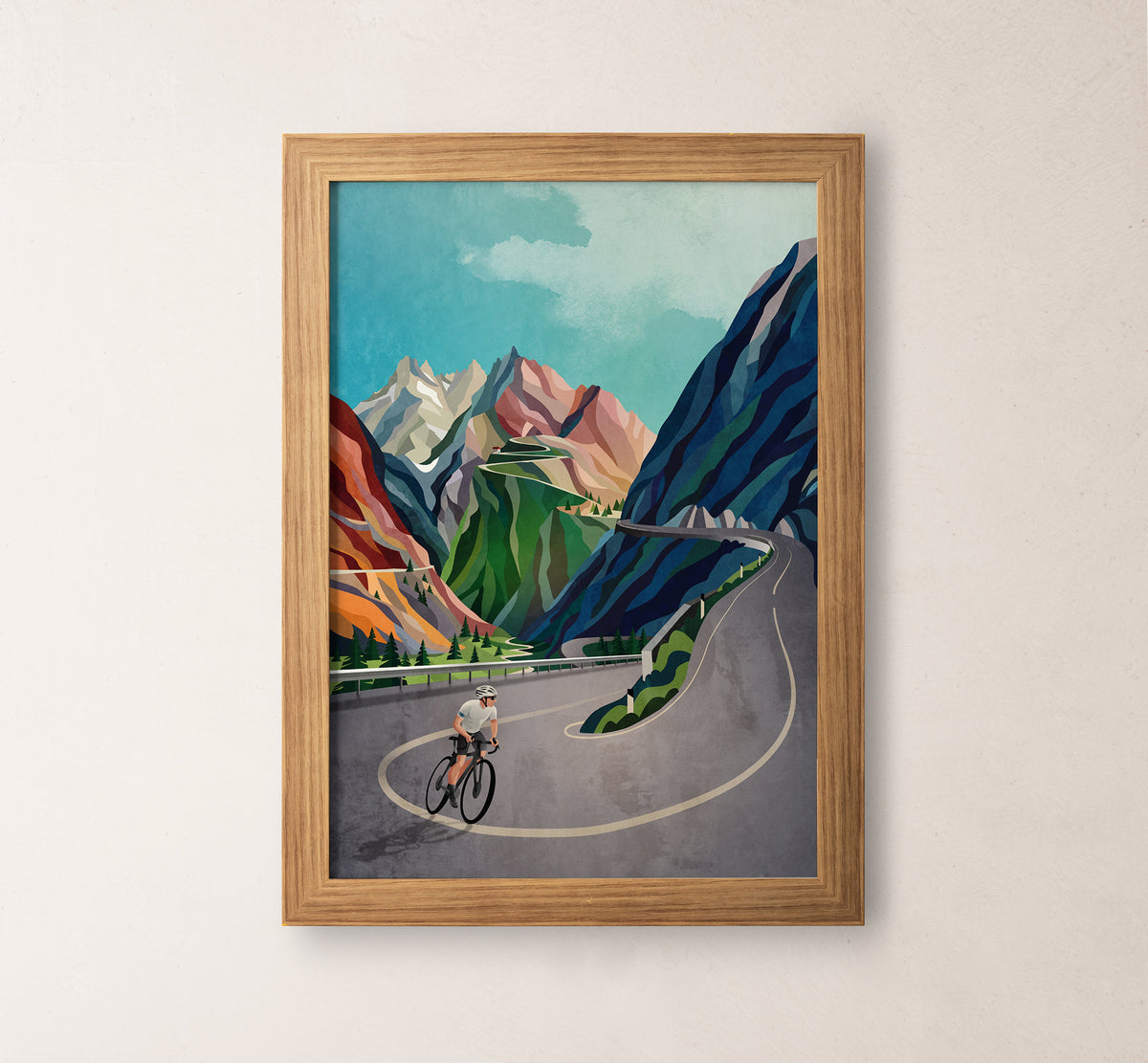 The Moment Before the Ascent | Cycling Art Print