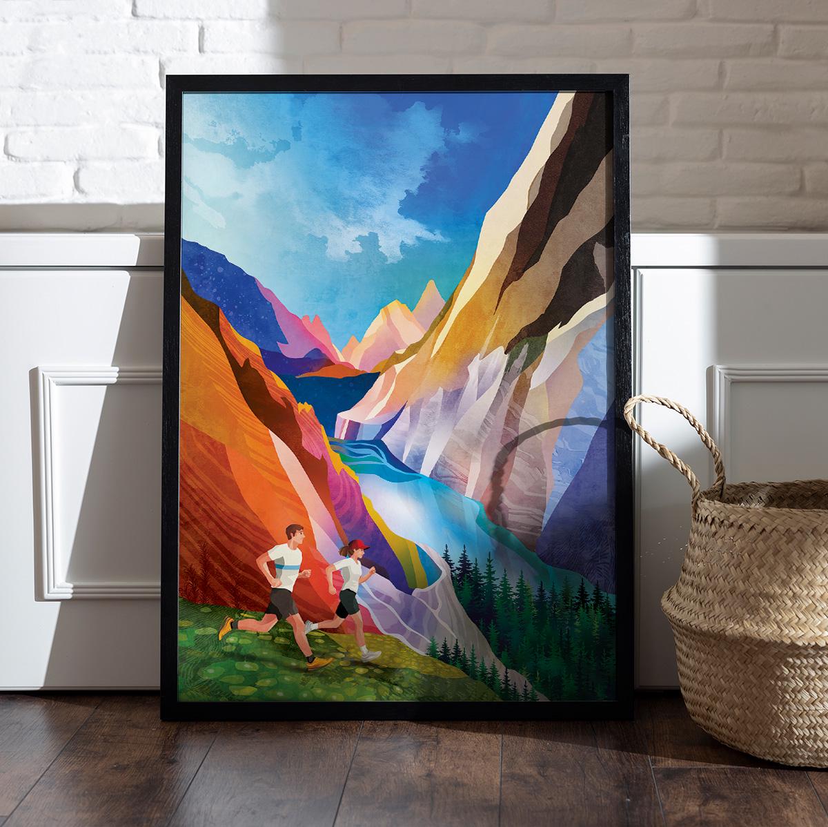 Mountain Trail Runners | Fine Art Print