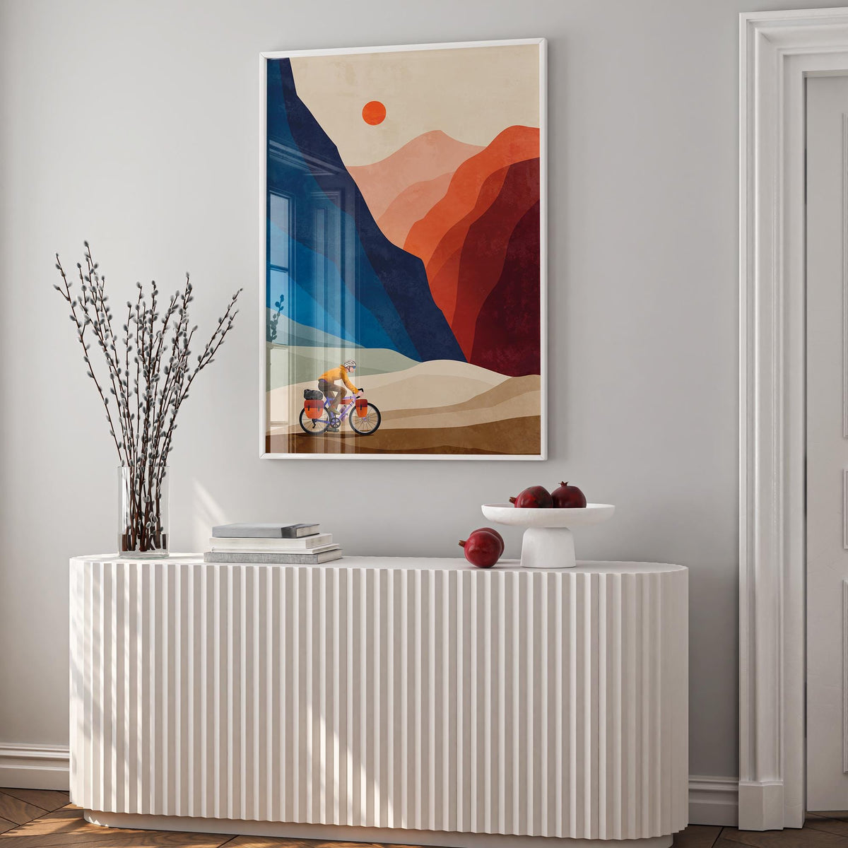 Bikepacking Art Print | Ready for Adventure Cyclist Wall Art
