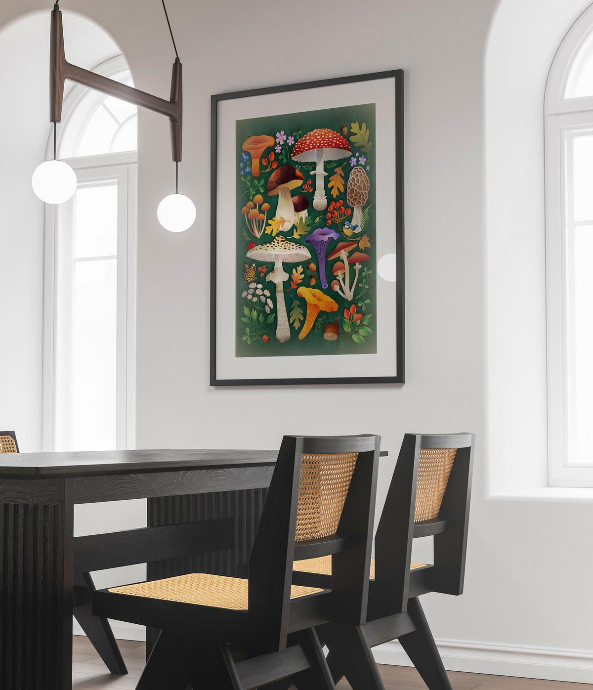 Mushroom Fine Art Print | Botanical Illustration Wall Art