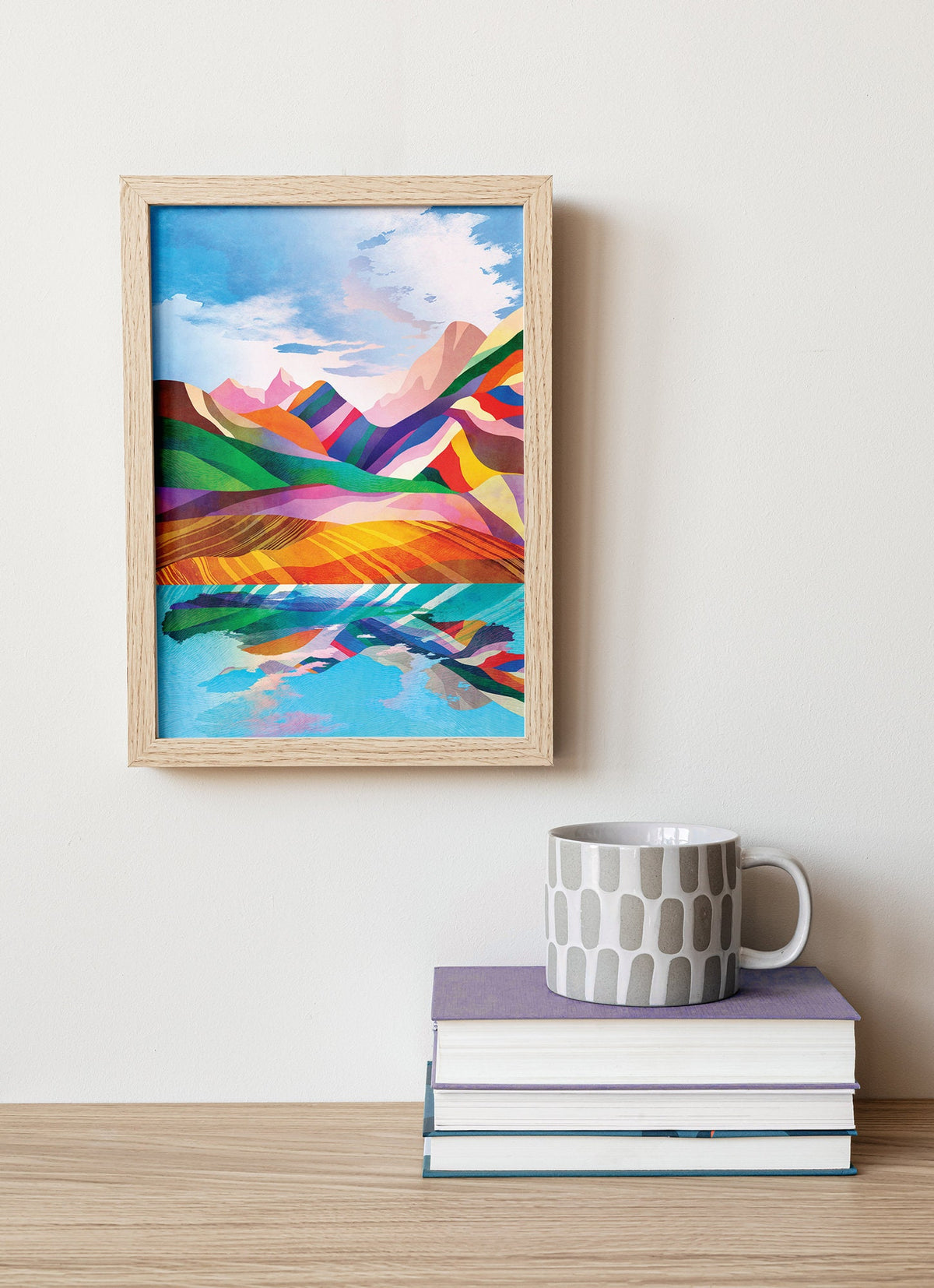 Sunny Day in the Mountains Art Print | Landscape Wall Art