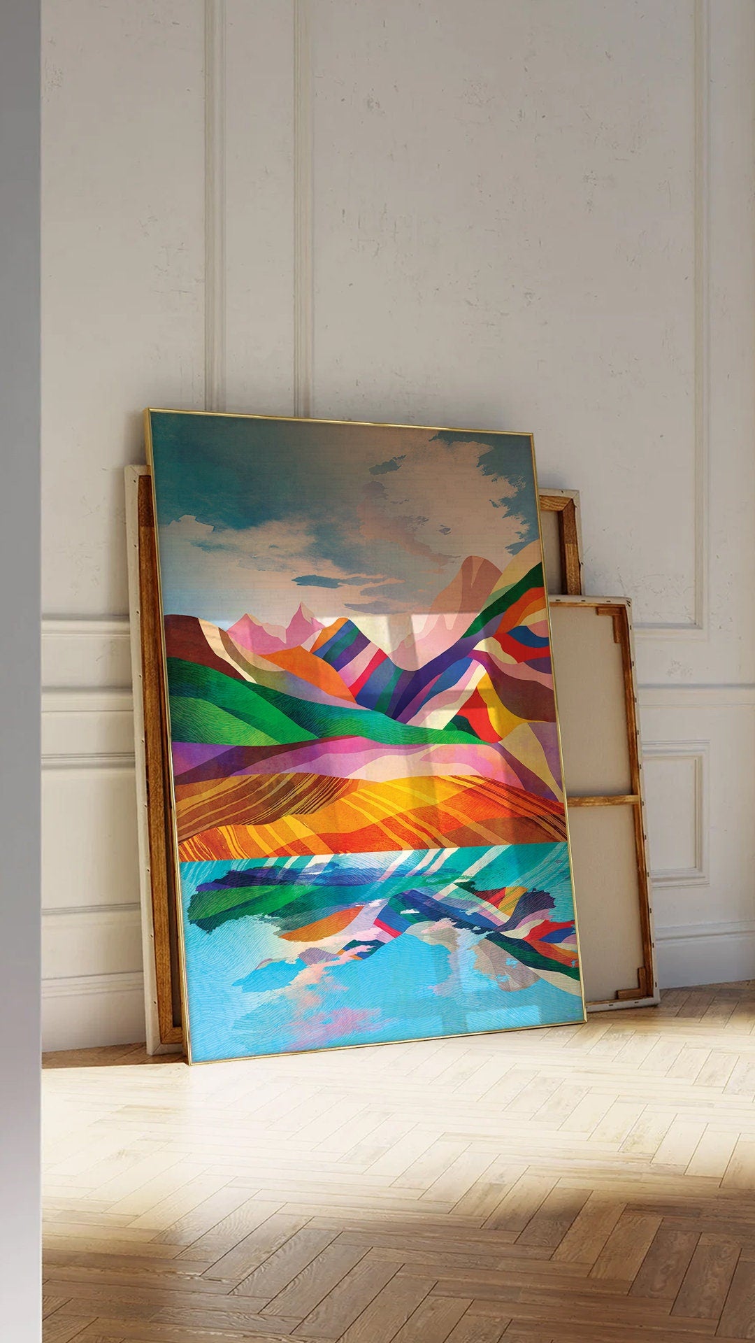 Sunny Day in the Mountains Art Print | Landscape Wall Art