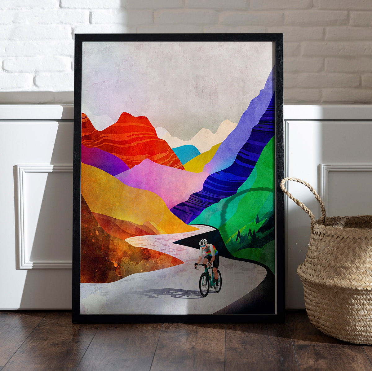 Summer Breeze high in the mountains | Cycling Art Print.