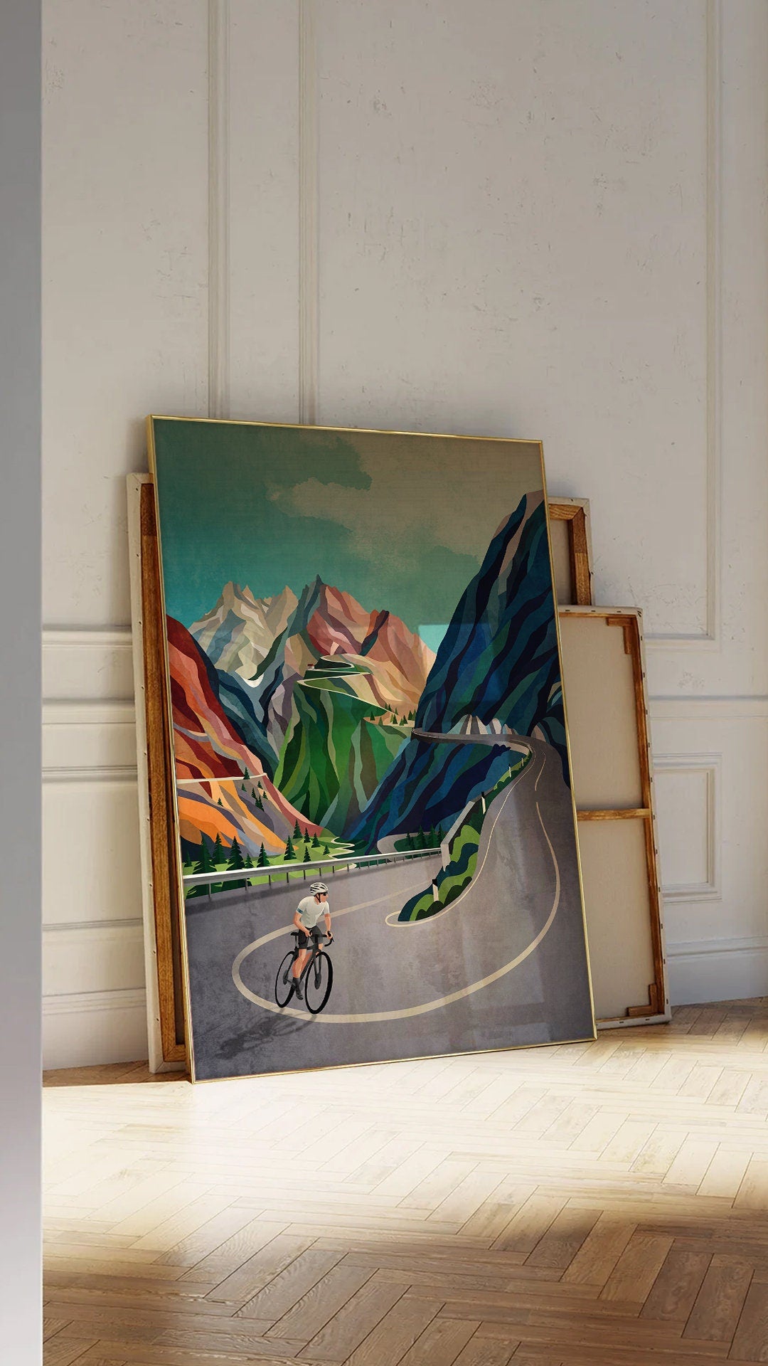 The Moment Before the Ascent | Cycling Art Print