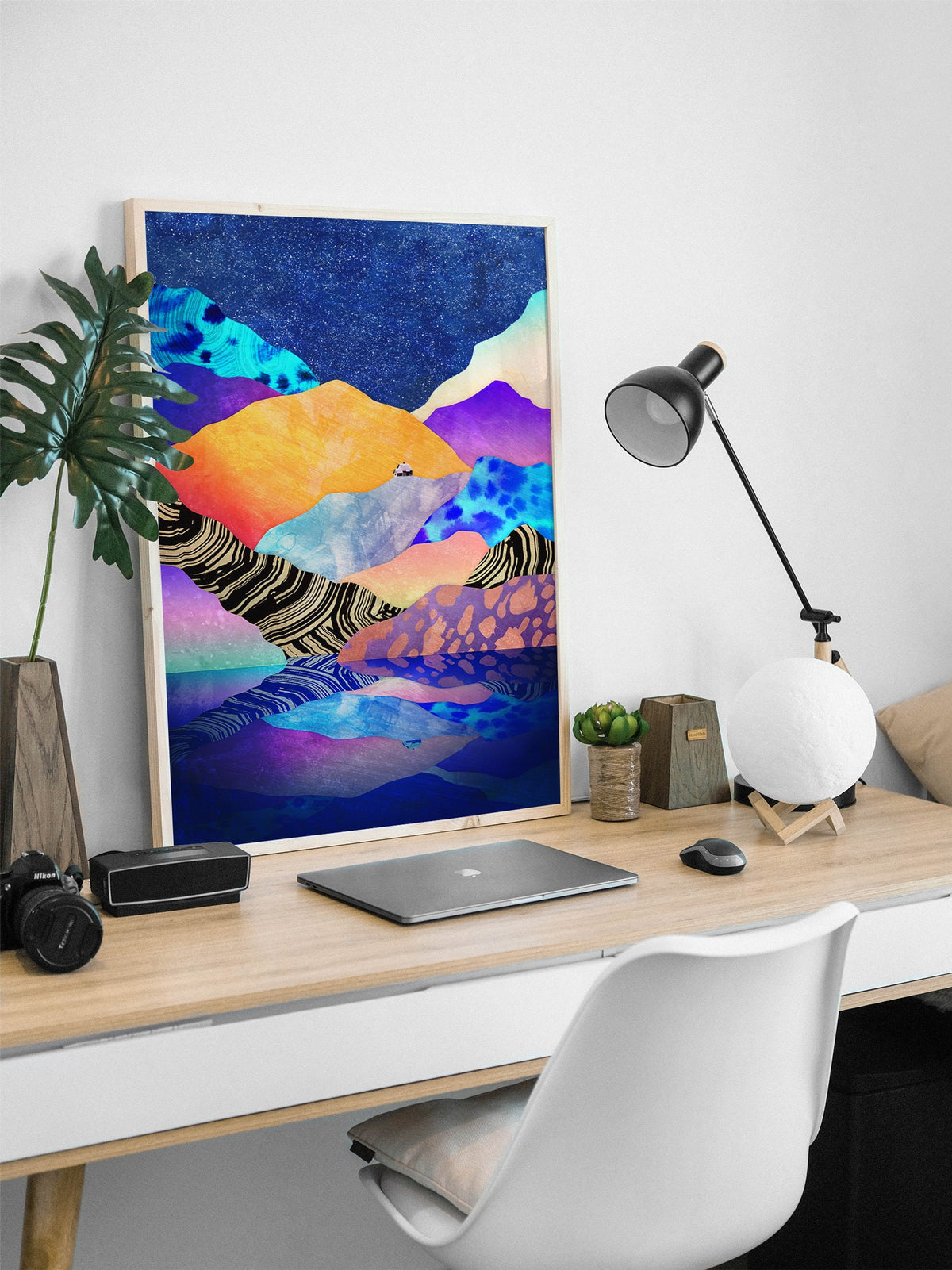 Winter by the Lake Fine Art Print | Mountain Landscape