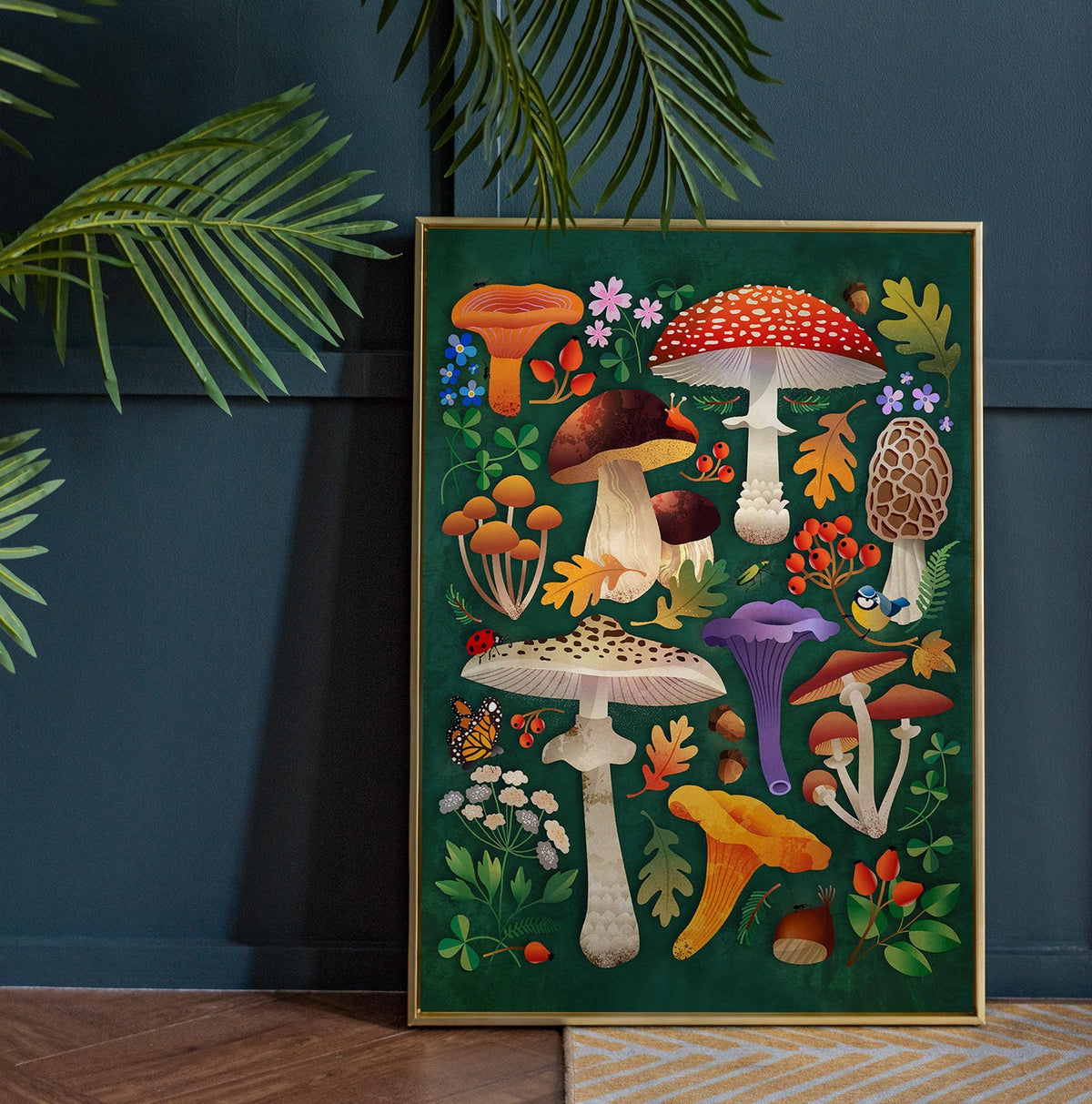 Mushroom Fine Art Print | Botanical Illustration Wall Art