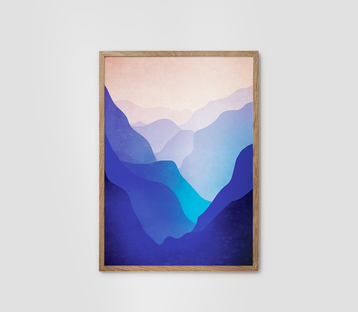 Mountain Valley Art Print | Landscape Wall Art for Home and Office