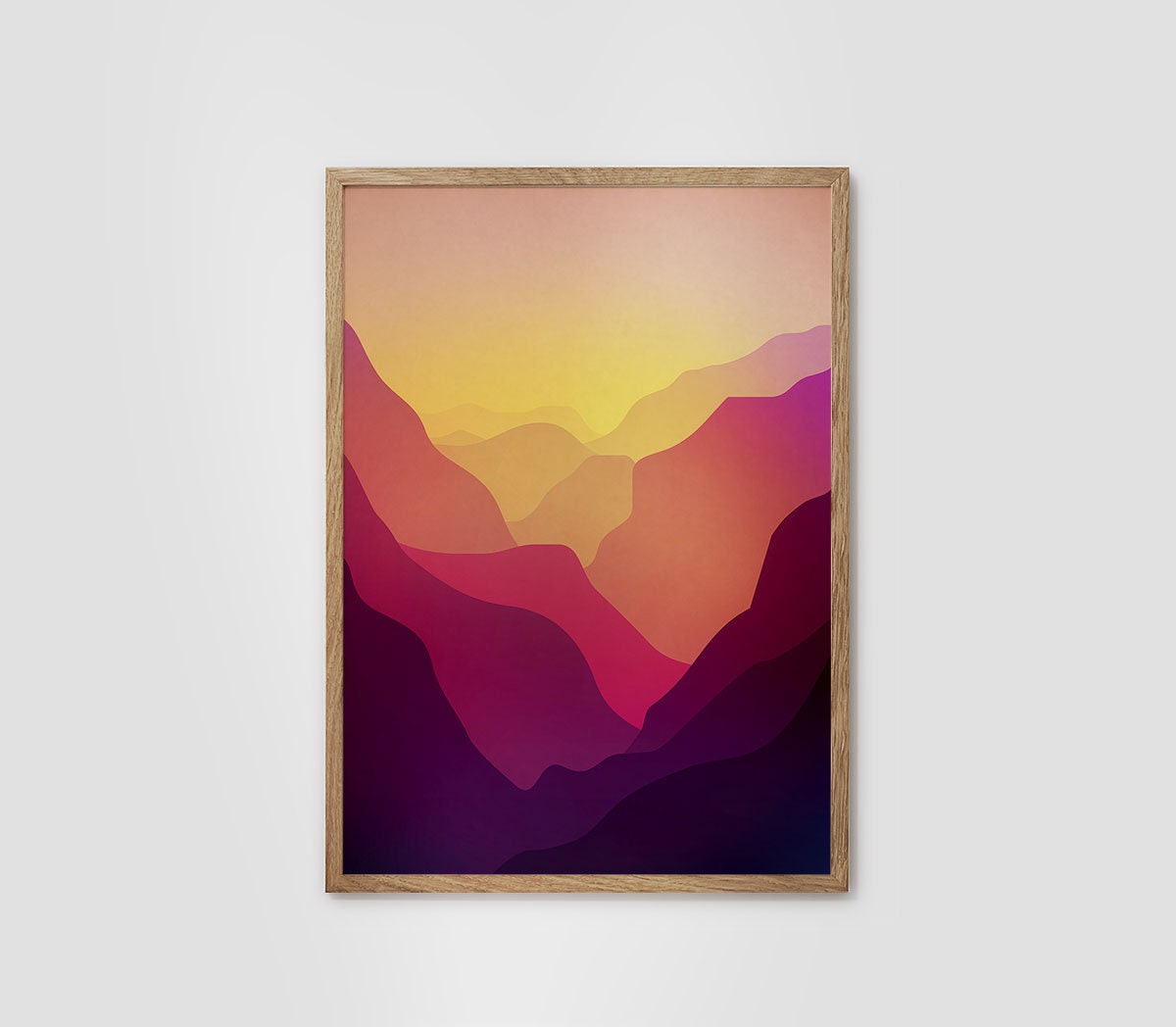 Sunset Valley | Mountain Landscape Art Print