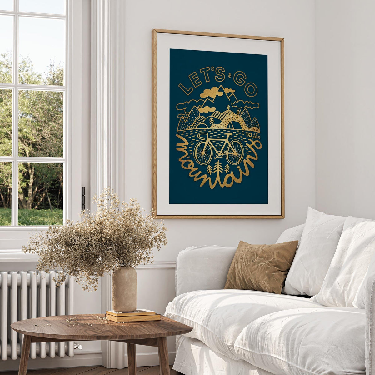 Bicycle Art Print | Inspirational Cycling Illustration Poster