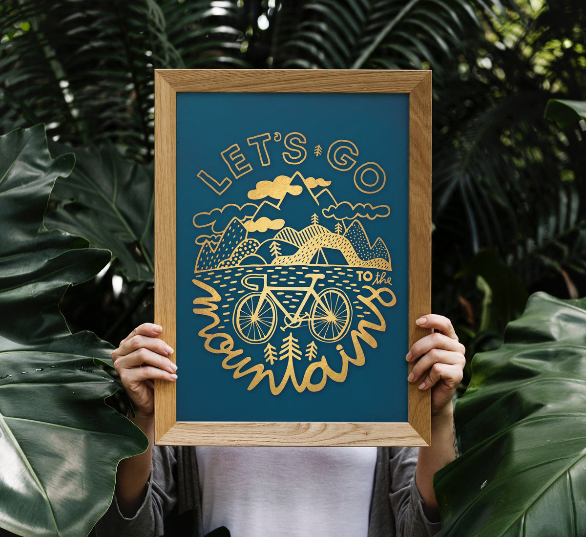 Bicycle Art Print | Inspirational Cycling Illustration Poster
