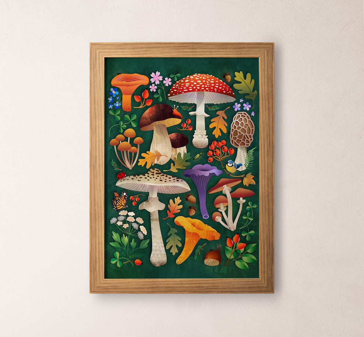 Mushroom Fine Art Print | Botanical Illustration Wall Art