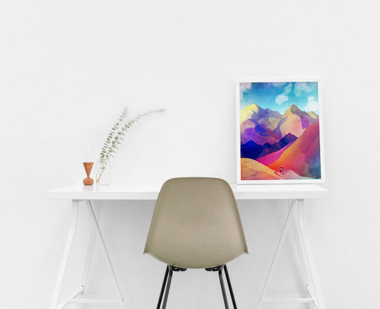 Mountain Bike Art Print | Cycling Wall Art